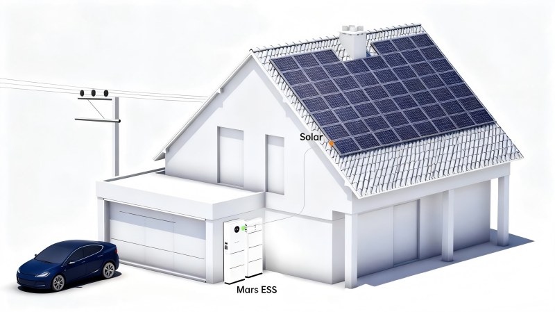 Ako spárovať rezidenčný zásobník energie so strešnými solárnymi držiakmi pre domáce energetické systémy