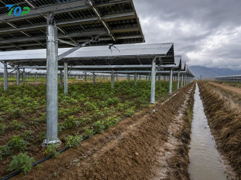 Poľnohospodárske solárne montážne systémy a ich vplyv na pôdnu vlhkosť: Inžinierske pohľady na agrovoltaické projekty