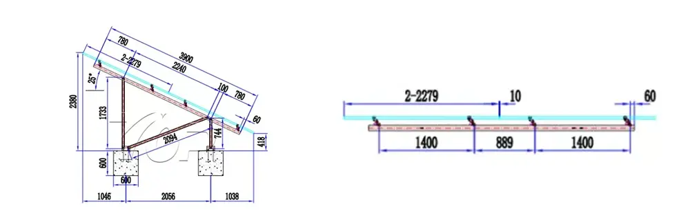 Flat Roof Solar Mounting Kits System