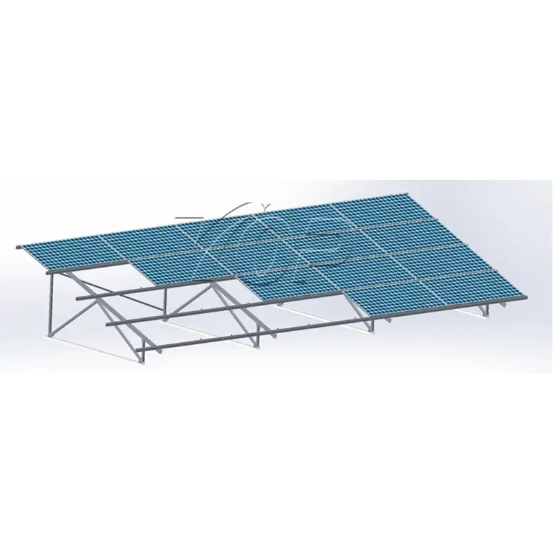 Trojuholníkový solárny montážny systém pre kovové strechy